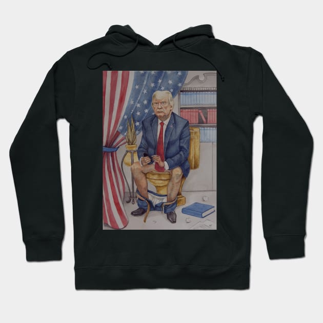 Trump Toilet Tweets Hoodie by TrumpToiletTweets